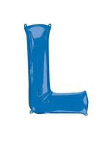 Picture of BLUE LETTER L FOIL BALLOON